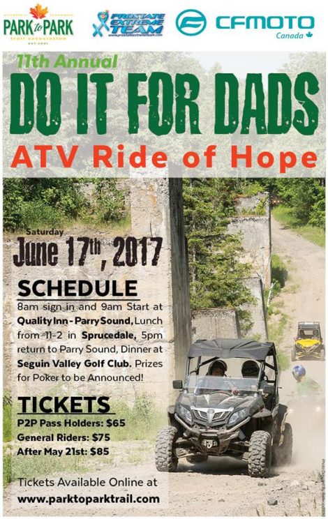 Do It For Dads ATV Rally in support of prostate cancer research